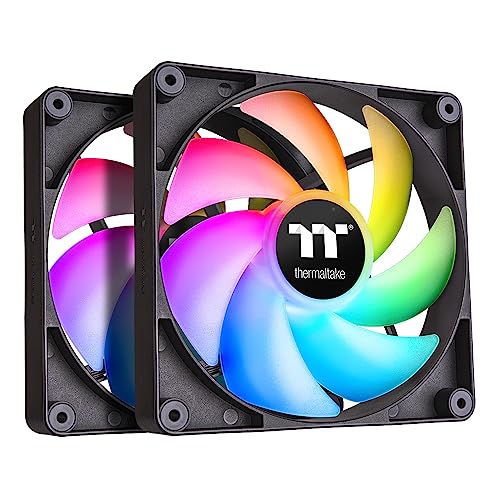 Thermaltake CT140 ARGB Sync 77.37 CFM 140 mm Fans 2-Pack