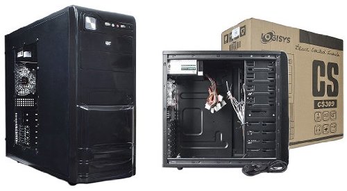 Logisys CS309Bk ATX Mid Tower Case w/480 W Power Supply