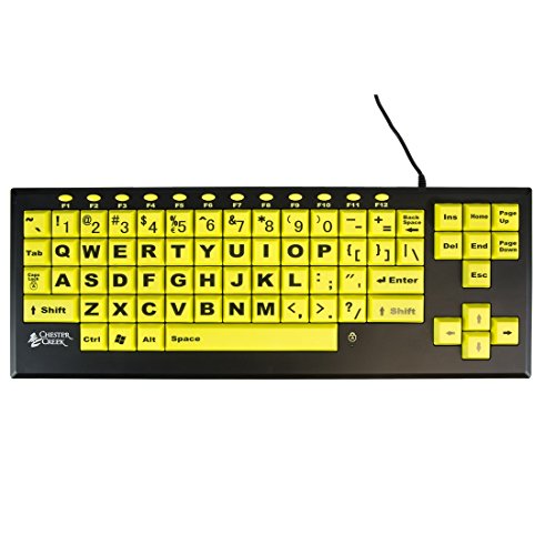 Chester Creek Technologies VisionBoard2 Yellow Wired Standard Keyboard