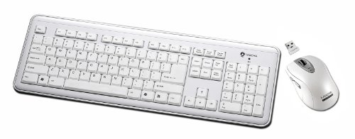 Buslink RF-6572L-WH Wireless Standard Keyboard With Laser Mouse