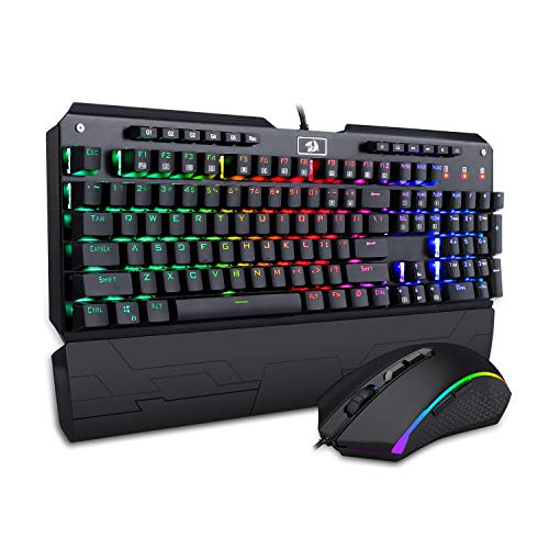 Redragon K555-RGB Wired Gaming Keyboard With Optical Mouse
