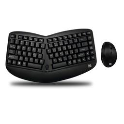 Kodak TRUFORM 1150 Wireless Ergonomic Keyboard With Optical Mouse