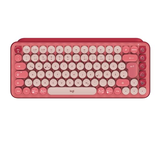 Logitech POP Keys Heartbreaker Bluetooth/Wireless Mini Keyboard