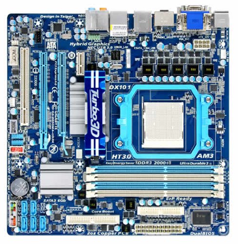 Gigabyte GA-880GMA-UD2H Micro ATX AM3 Motherboard