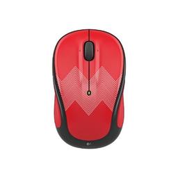 Logitech M325c Red Zigzag Wireless Optical Mouse