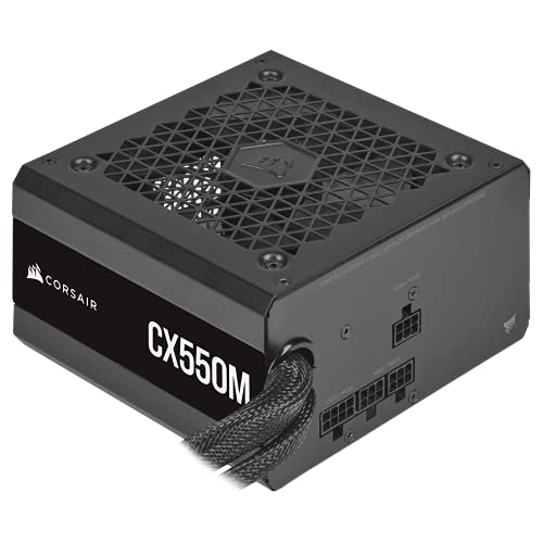 Corsair CX550M (2021) 550 W 80+ Bronze Certified Semi-modular ATX Power Supply