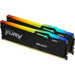 Kingston FURY Beast RGB 64 GB (2 x 32 GB) DDR5-6000 CL30 Memory