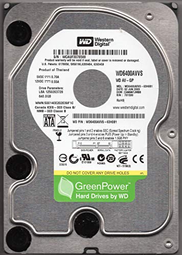 Western Digital AV-GP 640 GB 3.5" 5400 RPM Internal Hard Drive