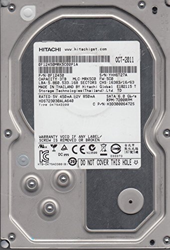 Hitachi Deskstar 7K3000 3 TB 3.5" 7200 RPM Internal Hard Drive