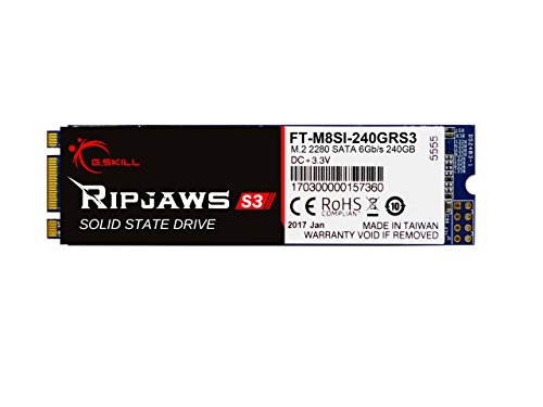 G.Skill Ripjaws S3 240 GB M.2-2280 SATA Solid State Drive