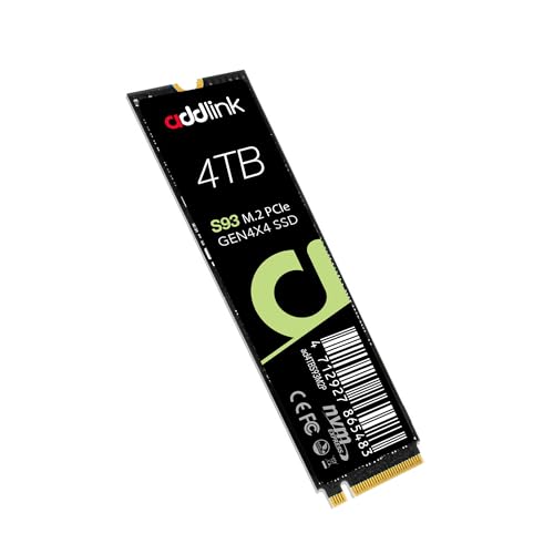 Addlink S93 4 TB M.2-2280 PCIe 4.0 X4 NVME Solid State Drive