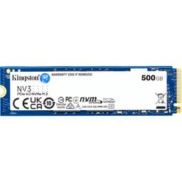 Kingston NV3 500 GB M.2-2280 PCIe 4.0 X4 NVME Solid State Drive